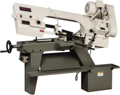 Vectrax - 7 x 12" Max Capacity, Manual Step Pulley Horizontal Bandsaw - 110 Volts, 3/4 hp, 1 Phase - All Tool & Supply