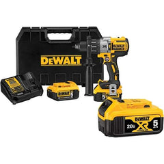 DeWALT - 20 Volt 1/2" Keyless Chuck Cordless Hammer Drill - 0 to 38,250 BPM, 0 to 2,000 RPM, Reversible - All Tool & Supply