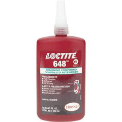 Loctite - 250 mL, Red, High Strength Retaining Compound - Series 648 - All Tool & Supply