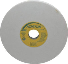 Norton - 8" Diam x 1-1/4" Hole x 1/2" Thick, K Hardness, 100 Grit Surface Grinding Wheel - Aluminum Oxide, Type 1, Fine Grade, 3,600 Max RPM, Vitrified Bond, No Recess - All Tool & Supply