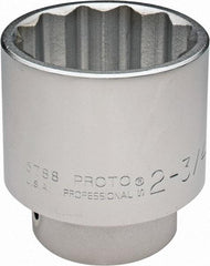 Proto - 2-3/4", 1" Drive, Standard Hand Socket - 12 Points, 4-7/16" OAL - All Tool & Supply