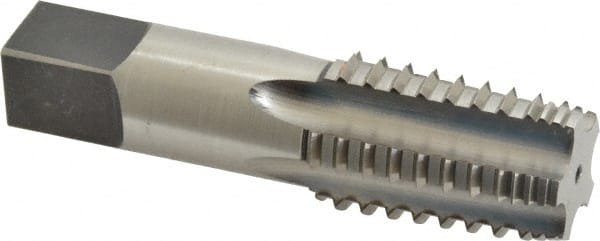 Reiff & Nestor - 1/2-14 NPT, 5 Flutes, Bright Finish, High Speed Steel, Interrupted Thread Pipe Tap - Exact Industrial Supply