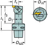 C5-CTLHOR-22090-3 Capto® and SL Turning Holder - All Tool & Supply