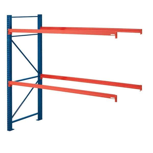 Steel King - 2 Shelf Add-On Box Formed Closed Steel Shelving - 22,780 Lb Capacity, 96" Wide x 96" High x 42" Deep, Powder Coat Blue - All Tool & Supply