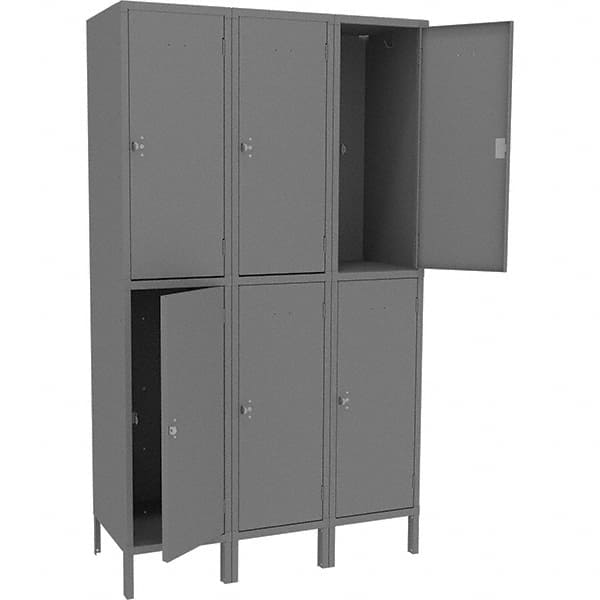 Tennsco - 6 Door, 2 Tier, Welded Locker - All Tool & Supply