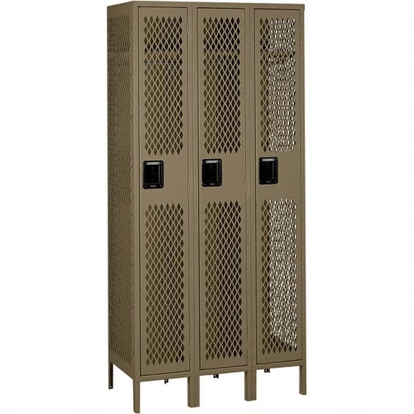 Tennsco - 3 Door, 1 Tier, Welded Locker - All Tool & Supply