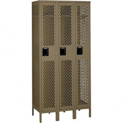 Tennsco - 3 Door, 1 Tier, Welded Locker - All Tool & Supply