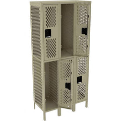 Tennsco - 6 Door, 2 Tier, Welded Locker - All Tool & Supply