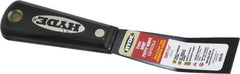 Hyde Tools - 1-1/4" Wide Steel Putty Knife - Stiff, Nylon Handle, 7.6" OAL - All Tool & Supply