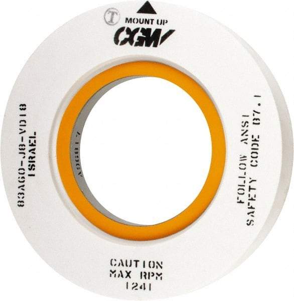 Camel Grinding Wheels - 20" Diam x 10" Hole x 3" Wide Centerless & Cylindrical Grinding Wheel - 60 Grit, Aluminum Oxide, Type 7, Medium Grade, Vitrified Bond, Two Side Recess - All Tool & Supply