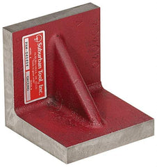 Suburban Tool - 10" Wide x 10" Deep x 10" High Cast Iron Precision-Ground Angle Plate - Standard Plate, Flat Surface, Double Web, 1" Thick, Single Plate - All Tool & Supply