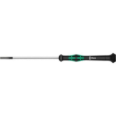 Wera - 2mm Blade Width, Slotted Screwdriver - 50mm Blade Length, Round Shank, Ergonomic Handle - All Tool & Supply