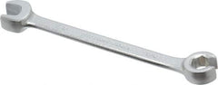 Proto - 7/16 x 7/16", Satin Finish, Combination Flare Nut Wrench - 6 Points, 6-1/32" OAL, Steel, Double End Head - All Tool & Supply