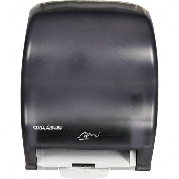 PRO-SOURCE - Hands Free, Plastic Paper Towel Dispenser - 1 Roll 8", Black - All Tool & Supply