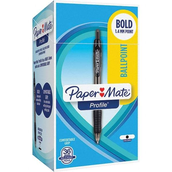 Paper Mate - Pens & Pencils Type: Retractable Gel Color: Black - All Tool & Supply