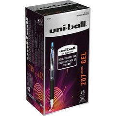 Uni-Ball - Pens & Pencils Type: Retractable Gel Color: Blue - All Tool & Supply