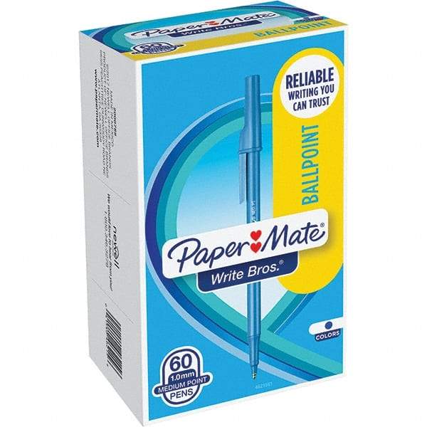 Paper Mate - Pens & Pencils Type: Ballpoint Stick Color: Blue - All Tool & Supply