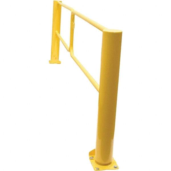 Vestil - Steel Rail Safety Gate - 137" Wide x 10" Door Height, Yellow - All Tool & Supply