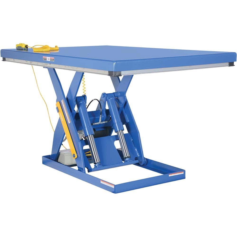 Vestil - Lifting Tables; Type: Electric Hydraulic Lift ; Lift Style: Scissor ; Style: Electric ; Load Capacity (Lb.): 3000.000 ; Minimum Height (Inch): 7 ; Lift Height (Inch): 43 - Exact Industrial Supply