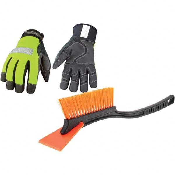 Youngstown - Size XL (10) 3M Scotchlite, Synthetic Leather & Microfleece Windproof & Cold & Heat Protection High Visibility Work Gloves - All Tool & Supply