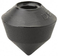 De-Sta-Co - 0.8071" Max Diam, 1/4-2 Thread, Polyurethane, Screw On, Cone Tip, Clamp Spindle Assembly Replacement Cap - For 1/4" Diam Standard Spindle, 3/4" OAL, 3/4" Surface Diam, 1/2" Hole Diam, 0.63" Hole Depth - All Tool & Supply