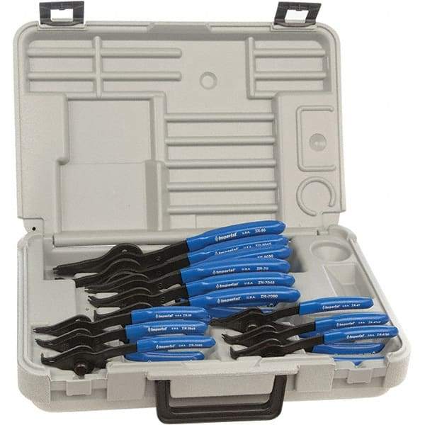 Imperial - Retaining Ring Pliers Sets Type: Convertible Number of Pieces: 12 - All Tool & Supply