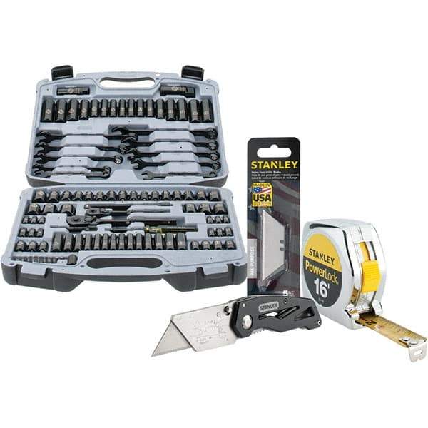 Stanley - Socket Sets Measurement Type: Inch/Metric Drive Size: 1/4, 3/8 - All Tool & Supply