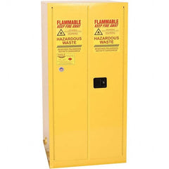 Eagle - Safety Cabinets Hazardous Chemical Type: Corrosive Chemicals Color: Yellow - All Tool & Supply