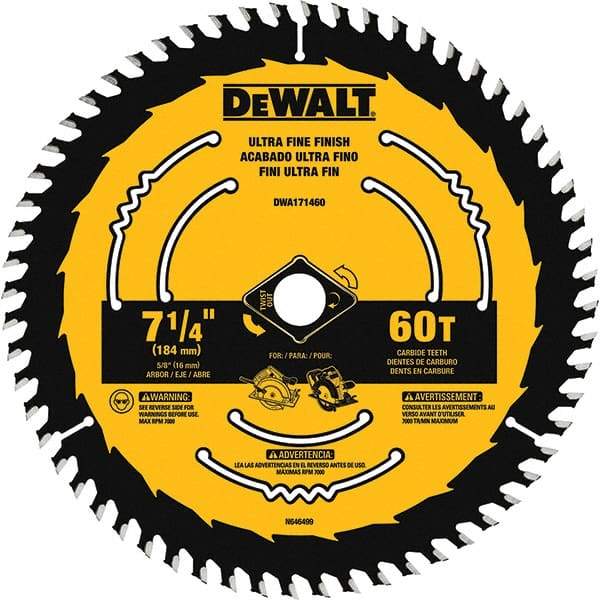 DeWALT - Wet & Dry-Cut Saw Blades   Blade Diameter (Inch): 7-1/4    Blade Material: Tungsten Carbide-Tipped - All Tool & Supply