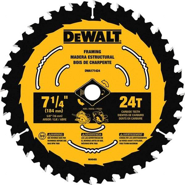 DeWALT - Wet & Dry-Cut Saw Blades   Blade Diameter (Inch): 8-1/4    Blade Material: Tungsten Carbide-Tipped - All Tool & Supply