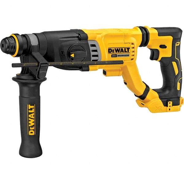 DeWALT - 20 Volt 1-1/8" SDS Plus Chuck Cordless Rotary Hammer - 4300 BPM, 1165 RPM, Reversible - All Tool & Supply