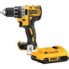 DeWALT - 20 Volt 1/2" Chuck Mid-Handle Cordless Drill - 0-500 & 0-2000 RPM, Keyless Chuck, Reversible, Lithium-Ion Batteries Not Included - All Tool & Supply