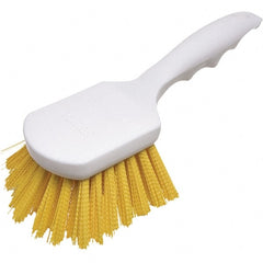 Scrub & Scouring Brushes; Type: Food Service Brush; Scrub Brush; Bristle Material: Polyester; Brush Width: 3 in; Resistance Features: Oil Resistant; Block/Handle Material: Plastic; Color: Yellow; Bristle Type: Stiff; Brush Area Width (Inch): 3 in; Bristle