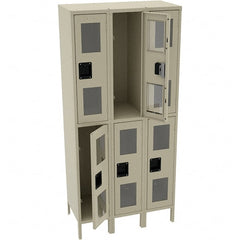 Tennsco - 6 Door, Double Tier, Welded Locker - All Tool & Supply