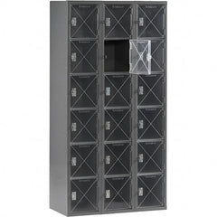 Tennsco - 18 Door, 6 Tier, Welded Locker - All Tool & Supply