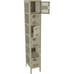 Tennsco - 6 Door, 6 Tier, Welded Locker - All Tool & Supply