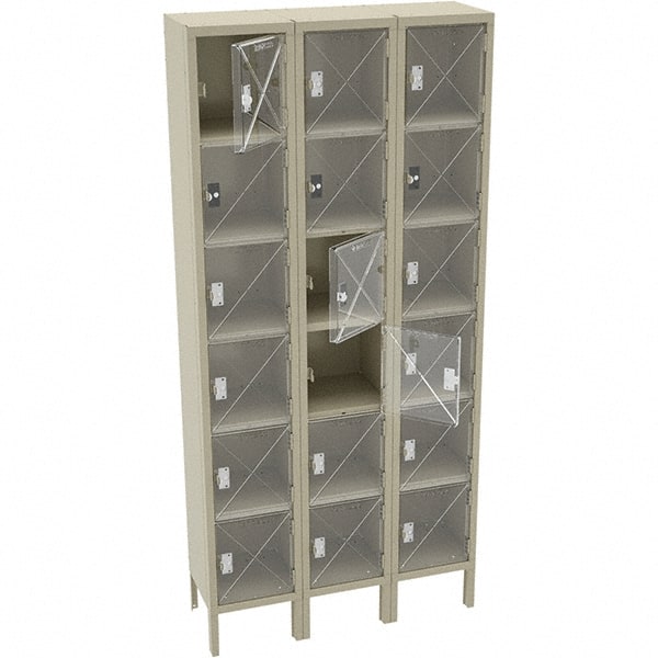 Tennsco - 18 Door, 6 Tier, Welded Locker - All Tool & Supply