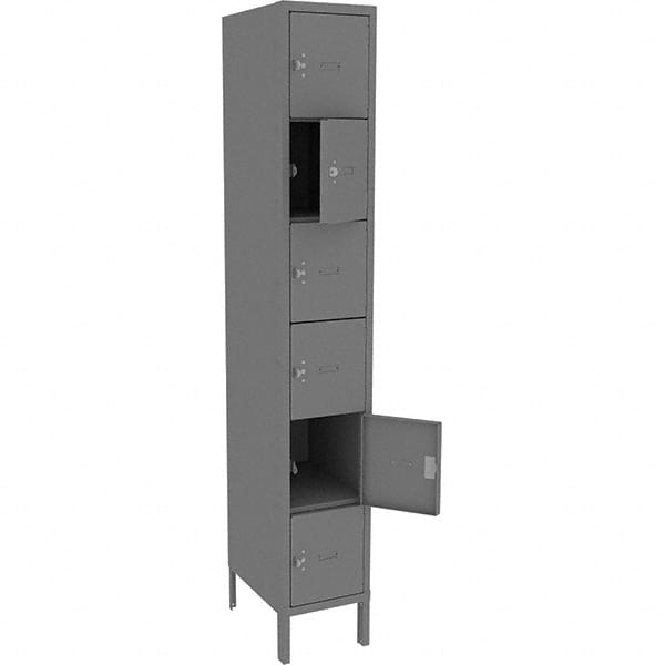 Tennsco - 6 Door, 6 Tier, Welded Locker - All Tool & Supply