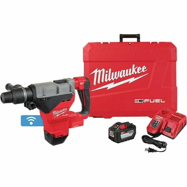 Milwaukee Tool - 18 Volt 1-3/4" SDS Max Chuck Cordless Rotary Hammer - 2900 BPM, 380 RPM, Reversible - All Tool & Supply