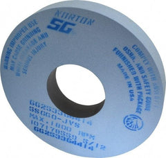 Norton - 14" Diam x 5" Hole x 2" Thick, J Hardness, 60 Grit Surface Grinding Wheel - Ceramic, Type 1, Medium Grade, 1,800 Max RPM, Vitrified Bond, No Recess - All Tool & Supply