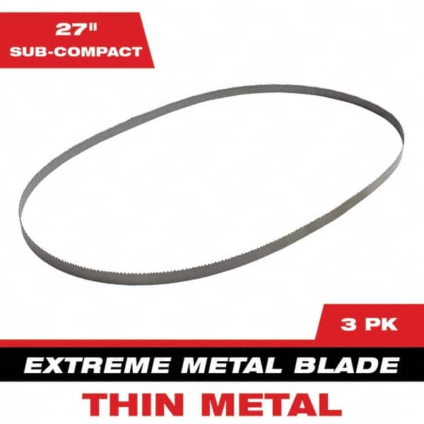 Milwaukee Tool - 27" x 0.8" x 0.02" 12-14 TPI Bi-Metal Portable Band Saw Blade - All Tool & Supply