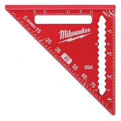 Milwaukee Tool - Rafter Squares Type: Rafter Square Blade Length (Inch): 4-1/2 - All Tool & Supply