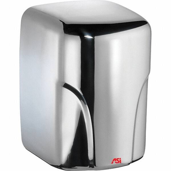 ASI-American Specialties, Inc. - 1600 Watt Bright Stainless Steel Finish Electric Hand Dryer - 110/120 Volts, 14.6 Amps, 8-1/16" Wide x 11-19/64" High x 7-5/64" Deep - All Tool & Supply