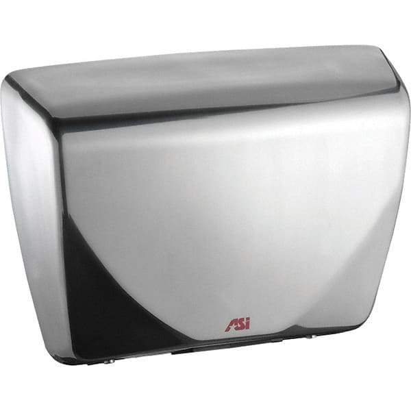 ASI-American Specialties, Inc. - 2200 Watt Satin Stainless Steel Finish Electric Hand Dryer - 100-240 Volts, 18.3 Amps, 14-7/16" Wide x 10-13/16" High x 3-15/16" Deep - All Tool & Supply