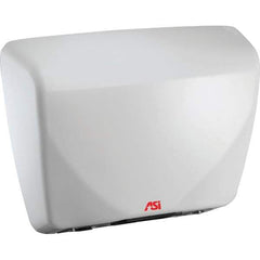 ASI-American Specialties, Inc. - 2200 Watt White Finish Electric Hand Dryer - 100-240 Volts, 18.3 Amps, 15-3/32" Wide x 11-7/32" High x 3-15/16" Deep - All Tool & Supply