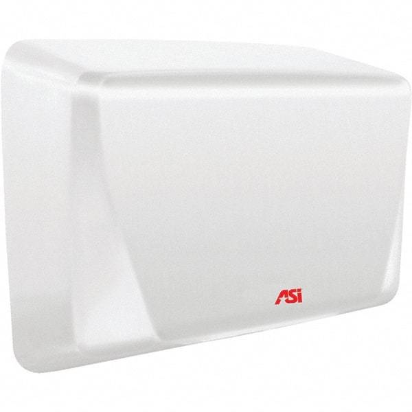 ASI-American Specialties, Inc. - 1000 Watt White Finish Electric Hand Dryer - 115-120 Volts, 10.4 Amps, 10-5/8" Wide x 8-15/32" High x 4" Deep - All Tool & Supply