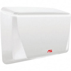 ASI-American Specialties, Inc. - 1000 Watt White Finish Electric Hand Dryer - 277 Volts, 5.2 Amps, 10-5/8" Wide x 8-15/32" High x 4" Deep - All Tool & Supply