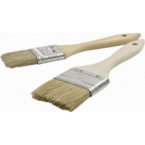 Brush Research Mfg. - 1" Flat Hog General Purpose Paint Brush - 1-5/8" Bristle Length, 6" Wood Beavertail Handle - All Tool & Supply