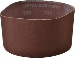 Norton - 3" Wide x 18" OAL, 120 Grit, Aluminum Oxide Abrasive Belt - Aluminum Oxide, Fine, Coated, X Weighted Cloth Backing, Series R228 - All Tool & Supply