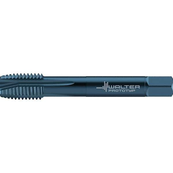 Walter-Prototyp - 1-8 UNC 4 Flute 2B Plug Spiral Point Tap - High Speed Steel, Oxide Finish, Right Hand Thread, Series TC217 - Exact Industrial Supply